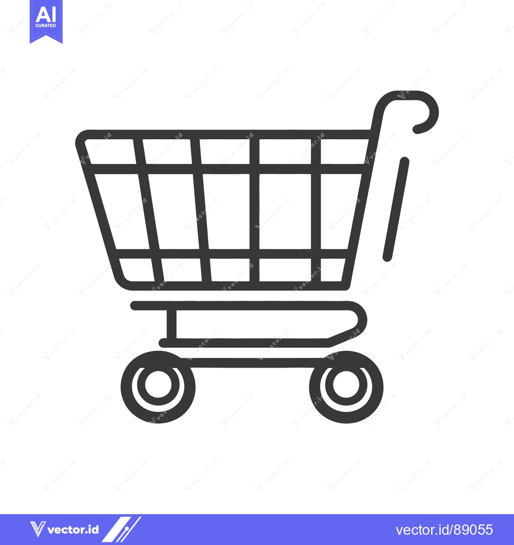 Premium Vector of An illustrated shopping cart depicting consumerism and buying activity