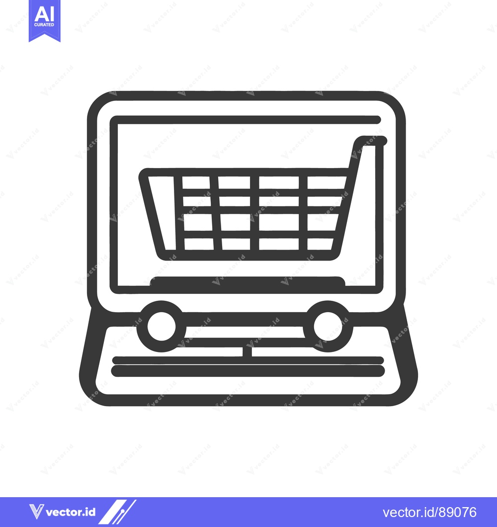 Premium Vector dari A simplified graphical representation of online shopping activity