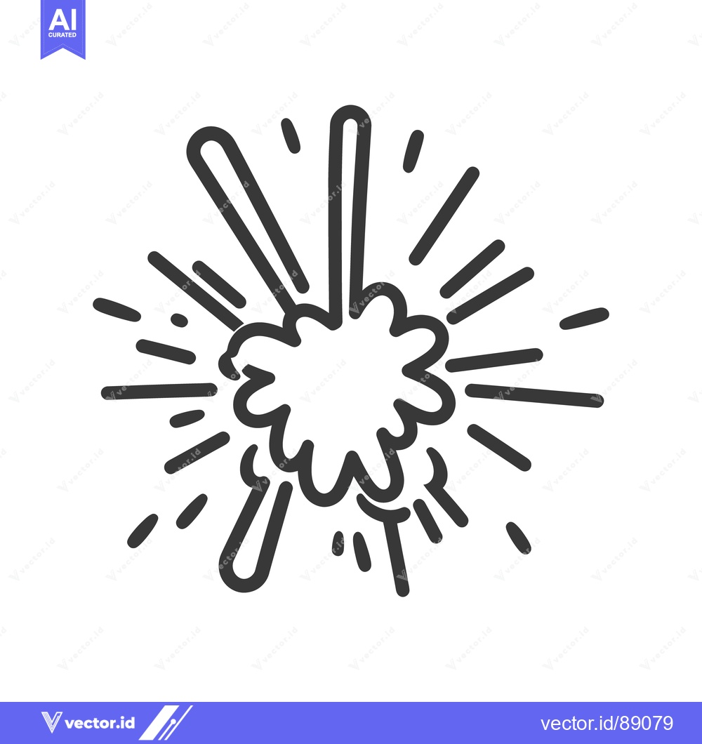 Premium Vector dari A simple graphic illustration of a small explosion design