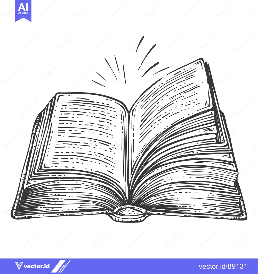 Premium Vector dari Open Book with Light Emitting from the Pages