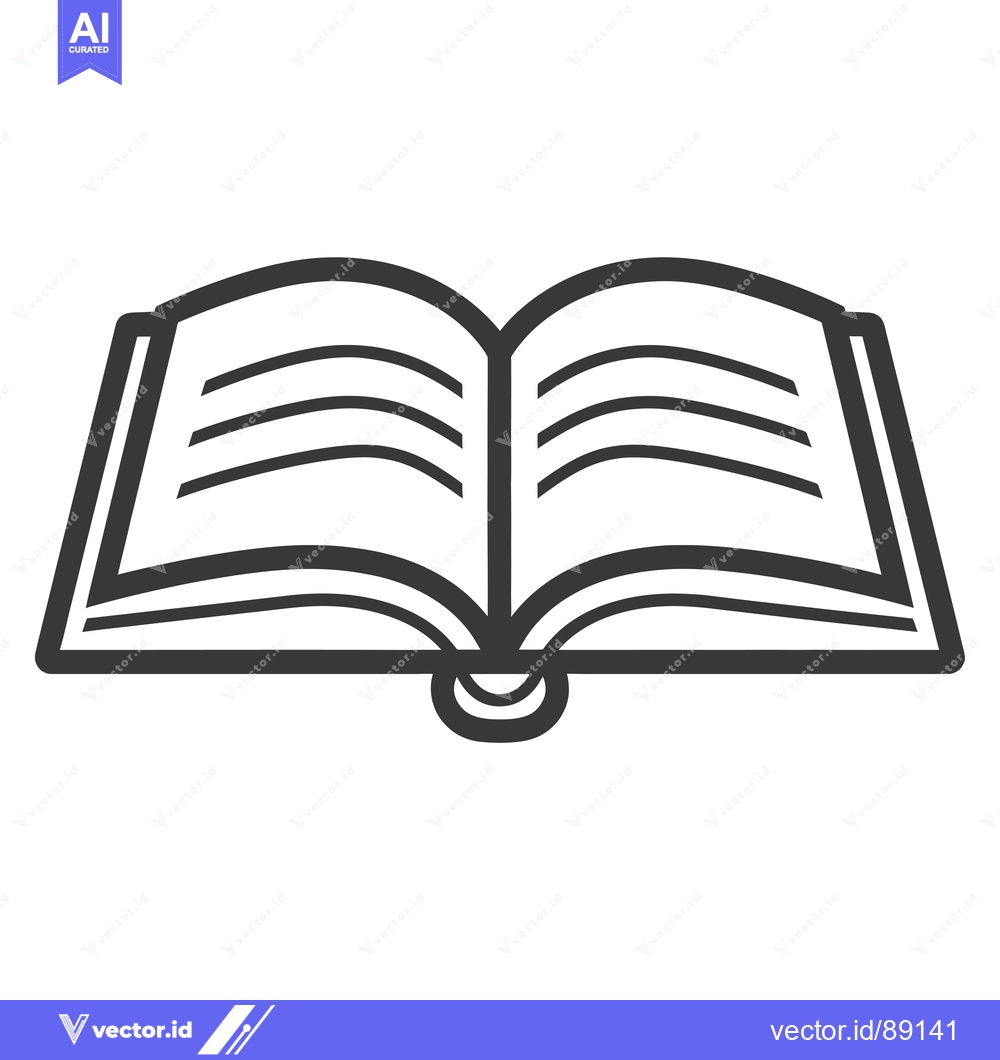 Premium Vector of Open book with pages and a binding