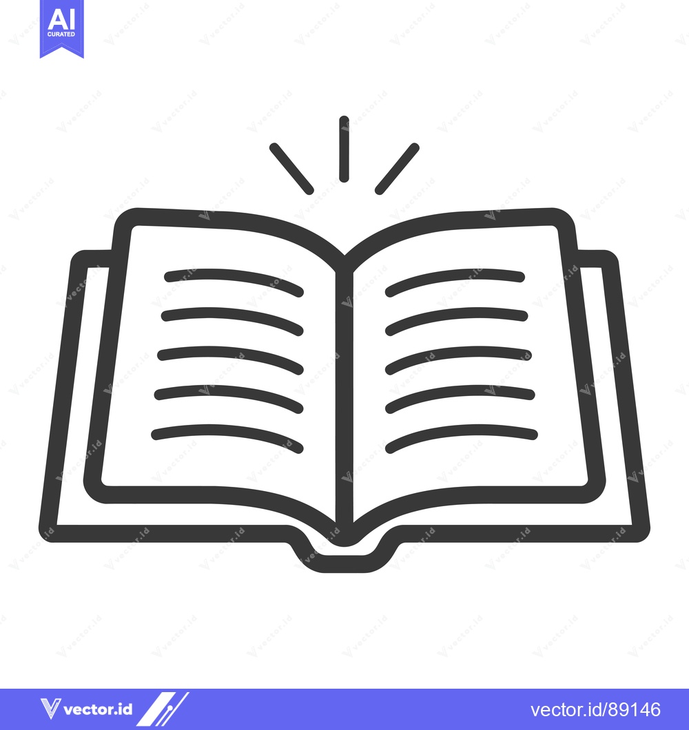 Premium Vector of Open Book with Shining Light from Above