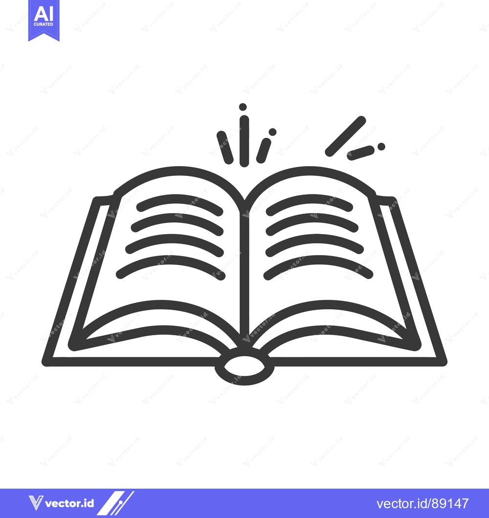 Premium Vector dari Open Book with Shining Light from Pages