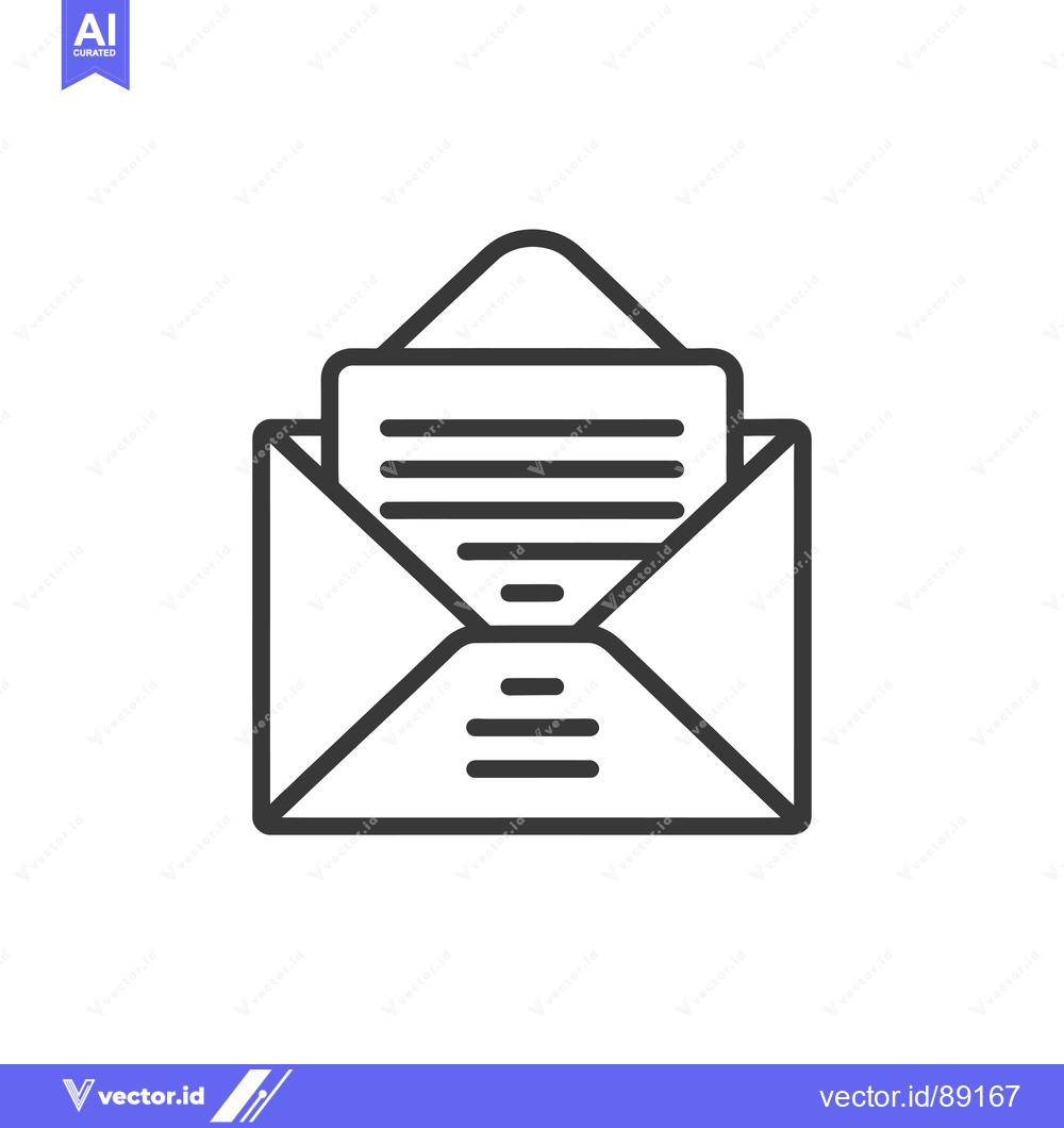 Premium Vector dari Open Envelope with a Letter Inside