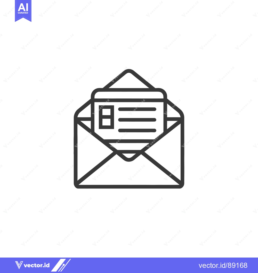 Premium Vector dari Open Envelope with a Letter Inside