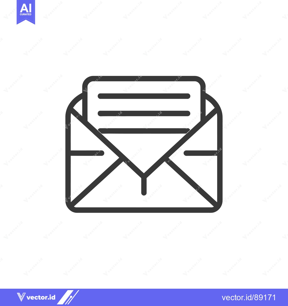 Premium Vector dari Open envelope with a message inside