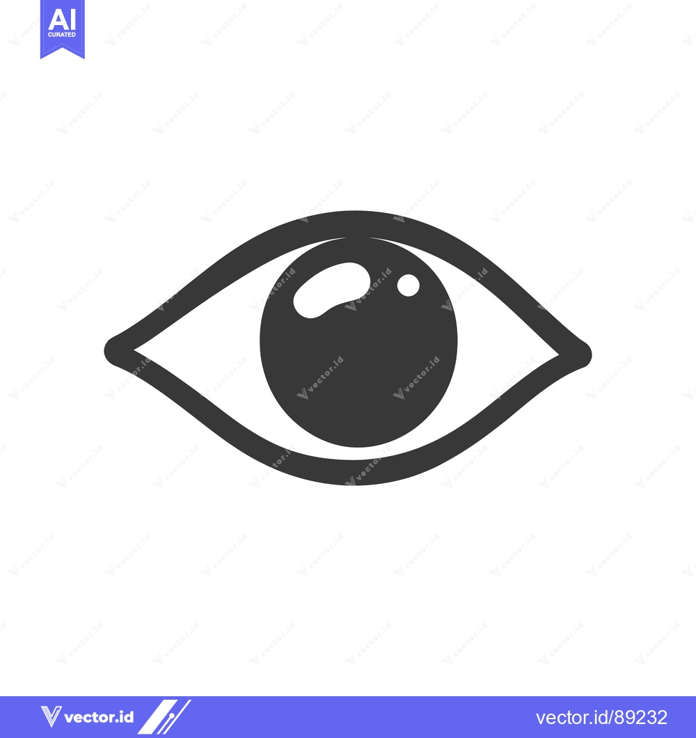 Premium Vector of A simple stylized graphic representation of a human eye