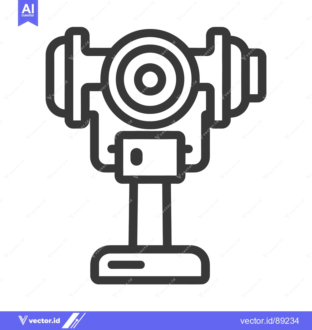 Premium Vector of Illustration depicting a surveying instrument used for measuring dista
