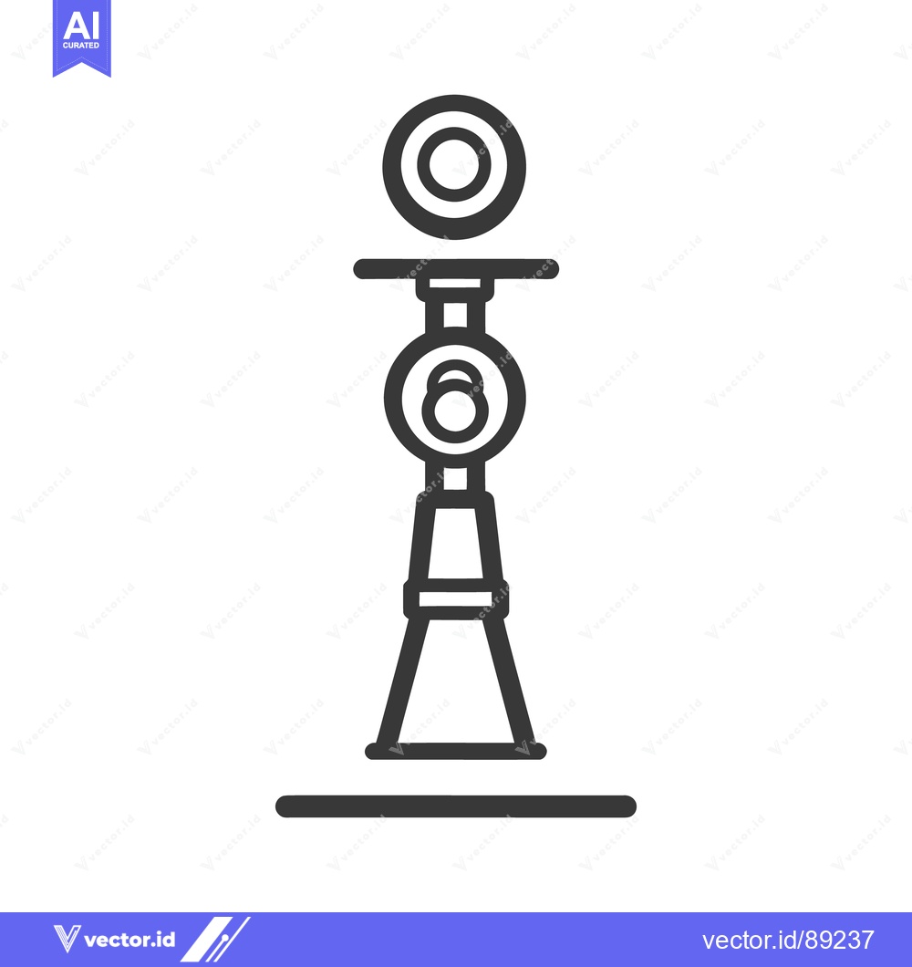 Premium Vector dari A simple line drawing depicting a tower like structure