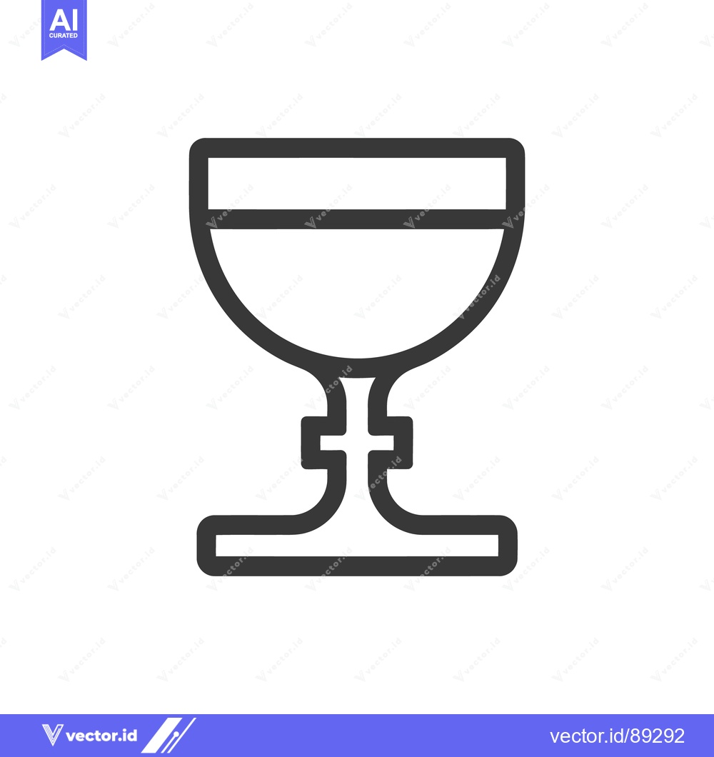 Premium Vector of An illustrative image of a decorative chalice on white background