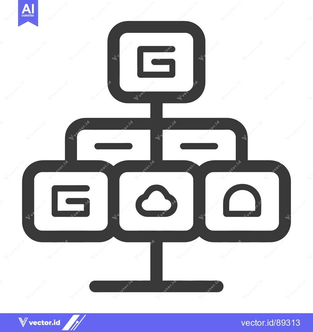 Premium Vector dari An abstract diagram of a network structure is presented here