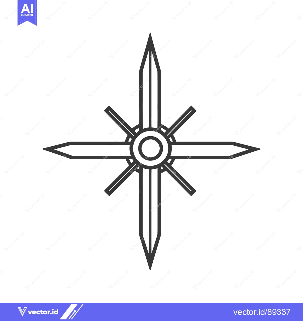 Premium Vector dari A symmetrical vector graphic showing a star shaped design