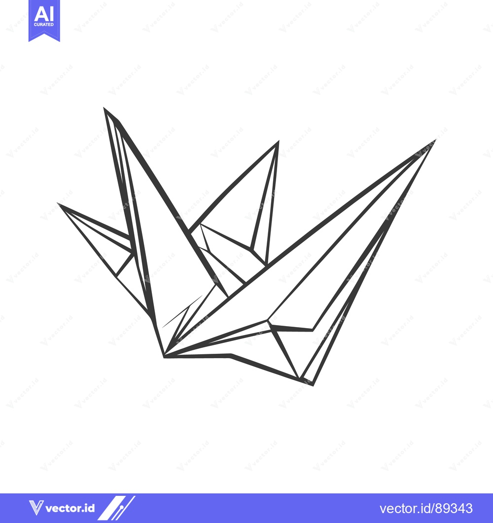 Premium Vector of Black and white illustration of geometric crystal formations
