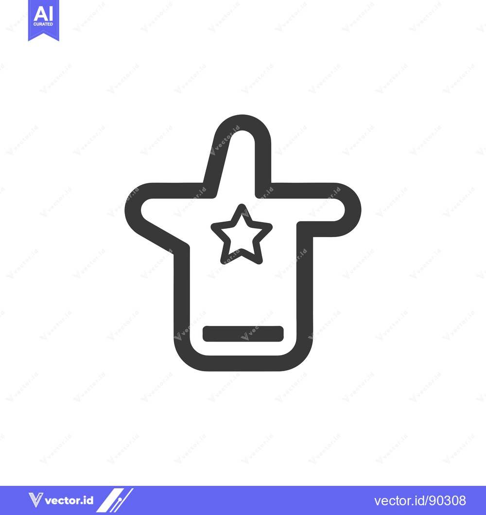Premium Vector dari Outline Icon of a Mobile Phone with a Star