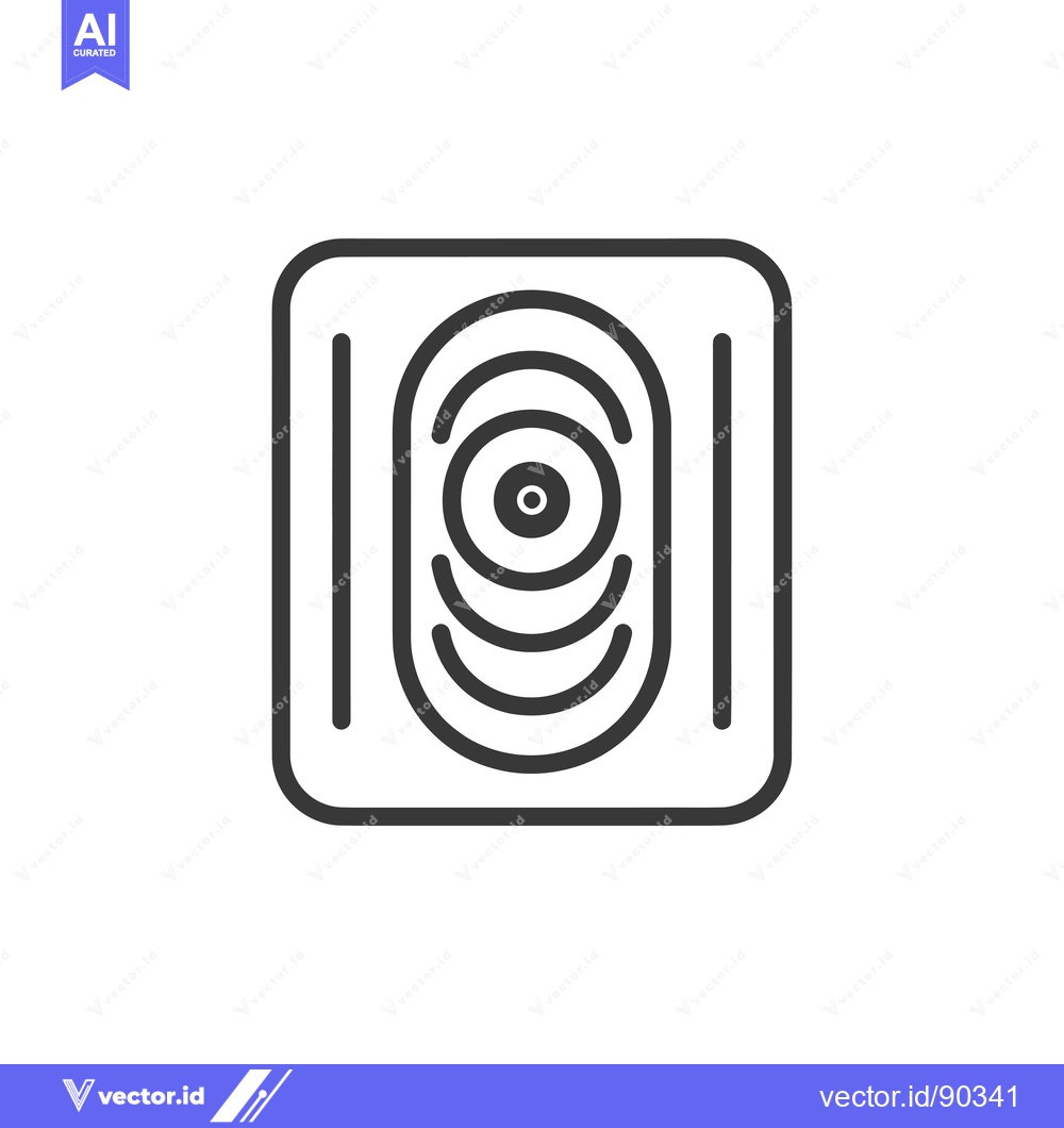 Premium Vector dari Outline Icon of a Target with Concentric Circles and a Bullseye