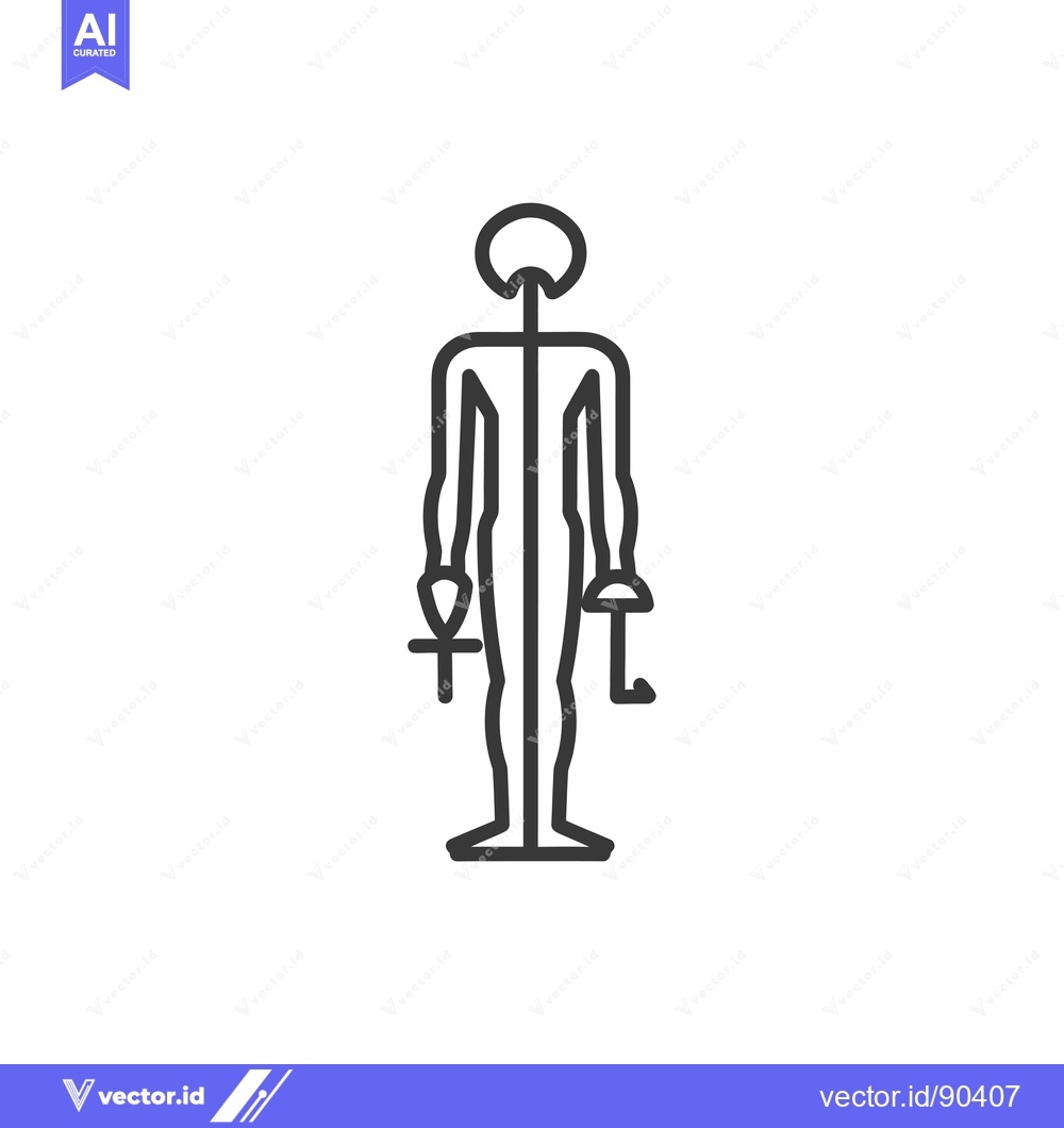 Premium Vector dari Outline Illustration of a Coat Rack in the Shape of a Human Figure