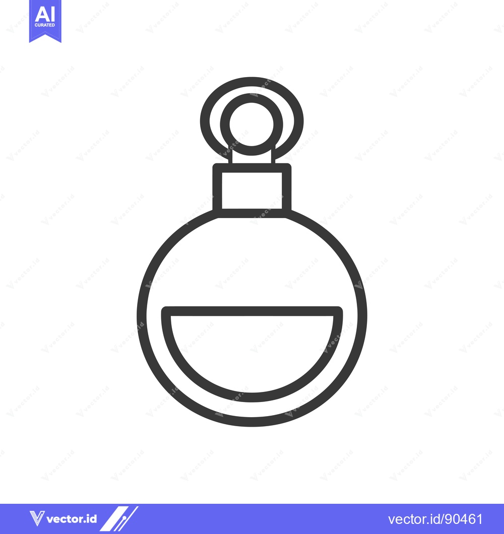 Premium Vector dari Outline Illustration of a Perfume Bottle