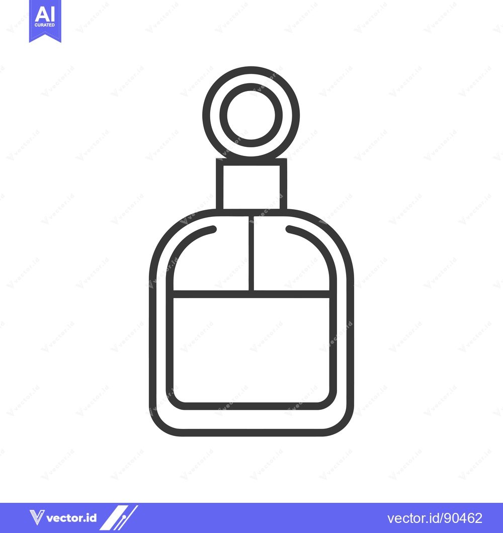 Premium Vector dari Outline illustration of a perfume bottle
