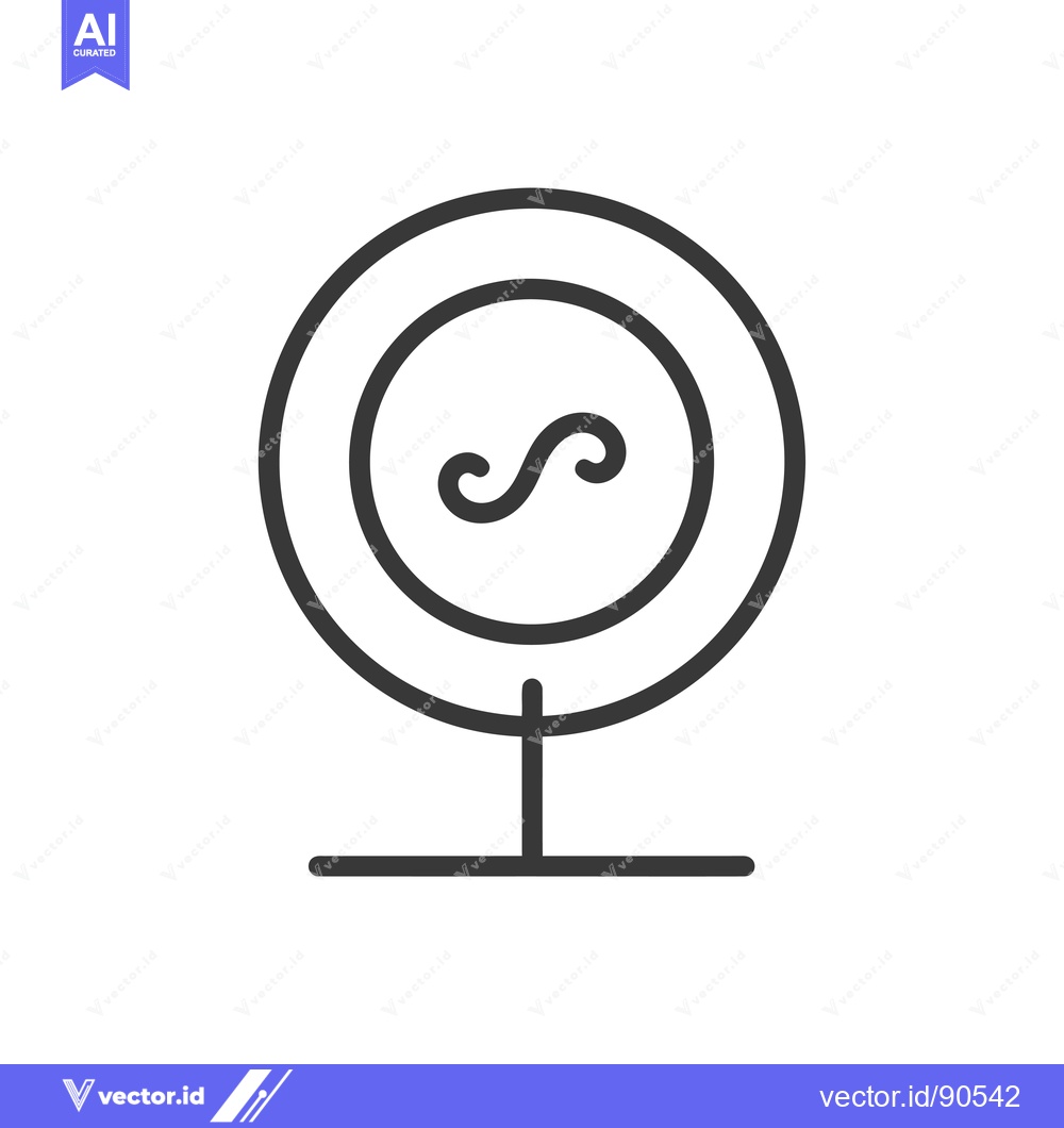 Premium Vector dari Outline illustration of a stylized infinity symbol within a circle, su