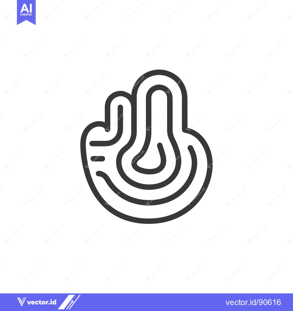 Premium Vector dari Outline of a Fingerprint or a Swirl Pattern