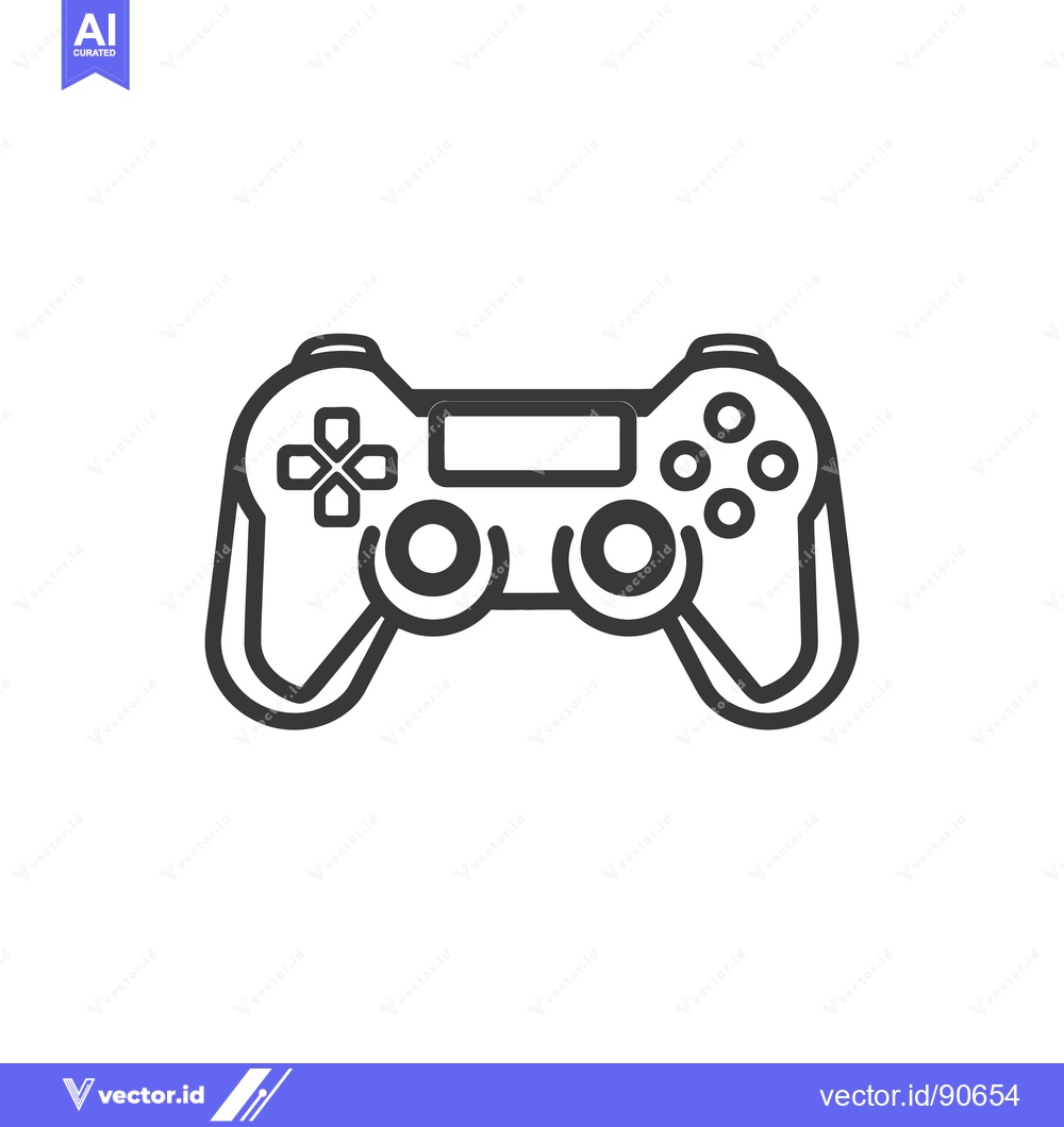 Premium Vector dari Outline of a Video Game Controller
