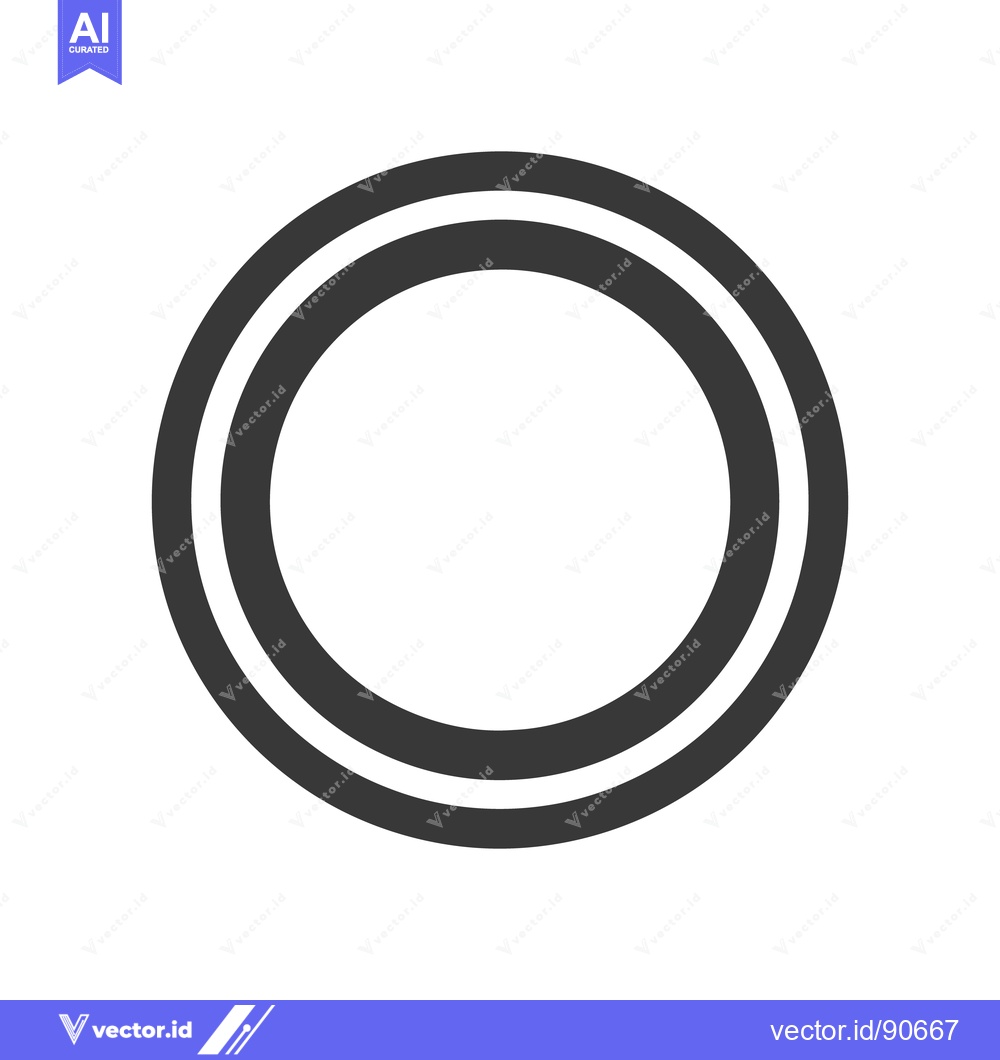 Premium Vector dari Concentric Gray Circles: Minimalist Graphic Design Element on White Ba