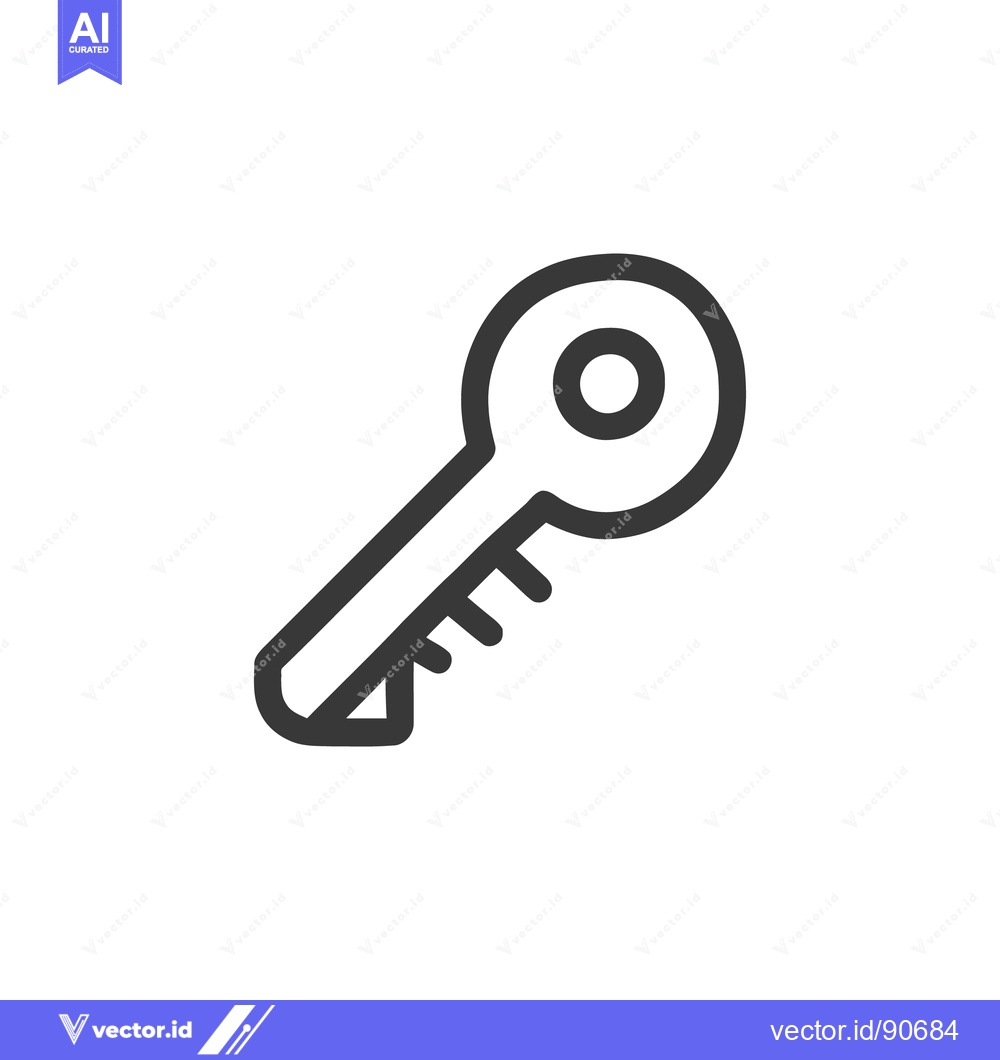 Premium Vector dari Minimalist Key Icon: Security, Access, and Modern Design