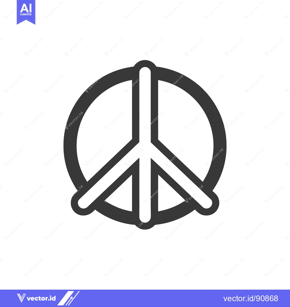 Premium Vector of A graphic symbol representing the concept of world peace and harmony