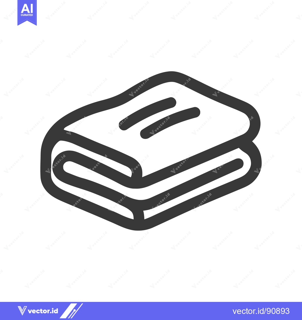 Premium Vector dari Folded Laundry Icon: Clean Clothes, Minimalist Design, Modern Symbol