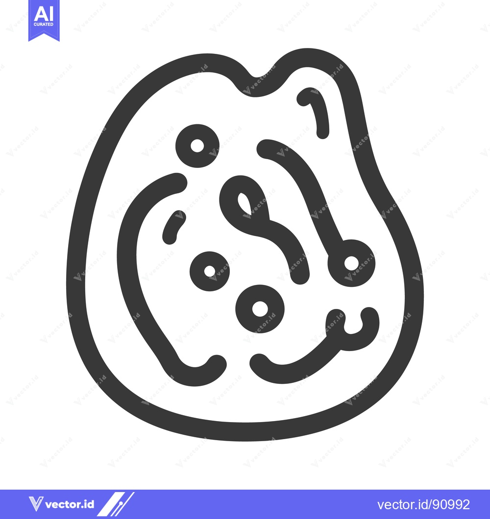 Premium Vector dari Abstract graphical representation of a biological cellular organism