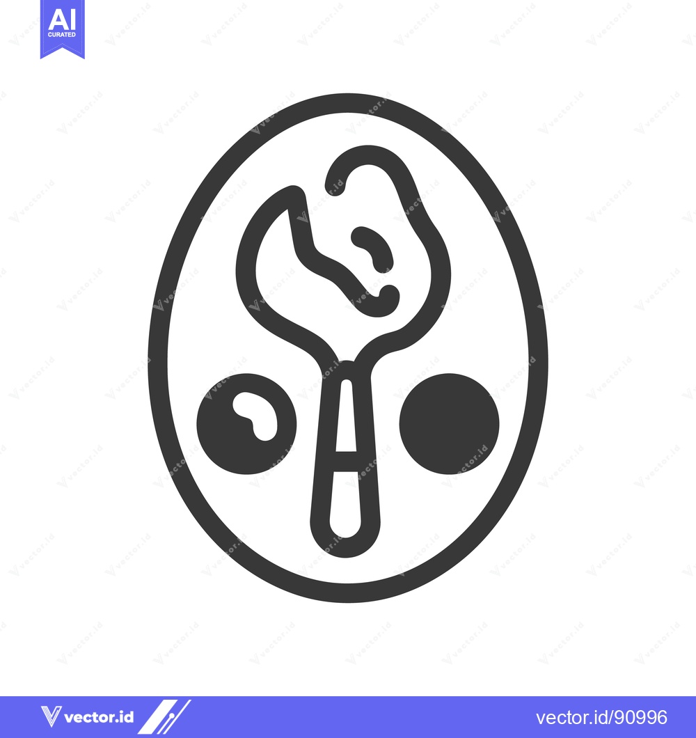 Premium Vector of Simple icon depicting a wrench inside a broken open egg shape