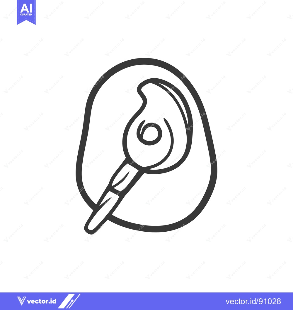 Premium Vector dari Black outline drawing depicting a wireless hands free headset design