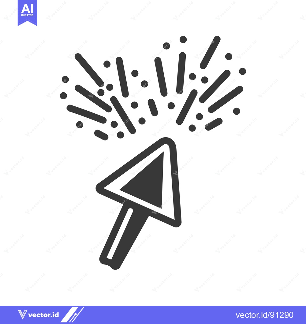 Premium Vector dari A stylized illustration of a shooting arrow with exploding particles