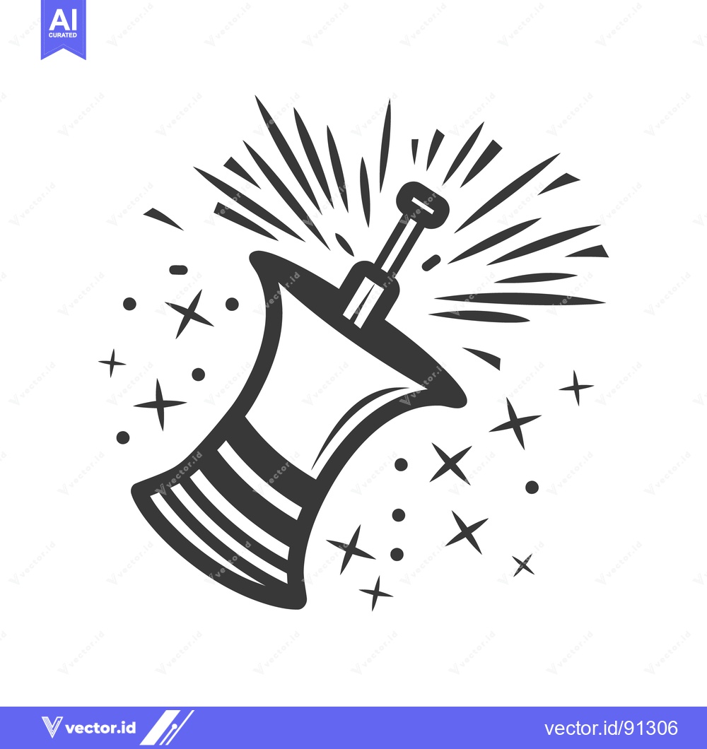 Premium Vector of A simple graphic illustration of a party noise maker