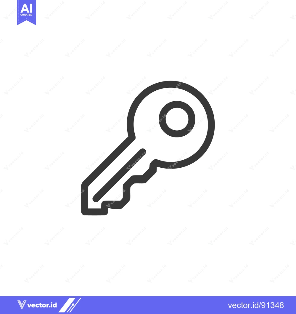 Premium Vector dari Minimalist Key Icon: Security, Access, and Unlock Symbol