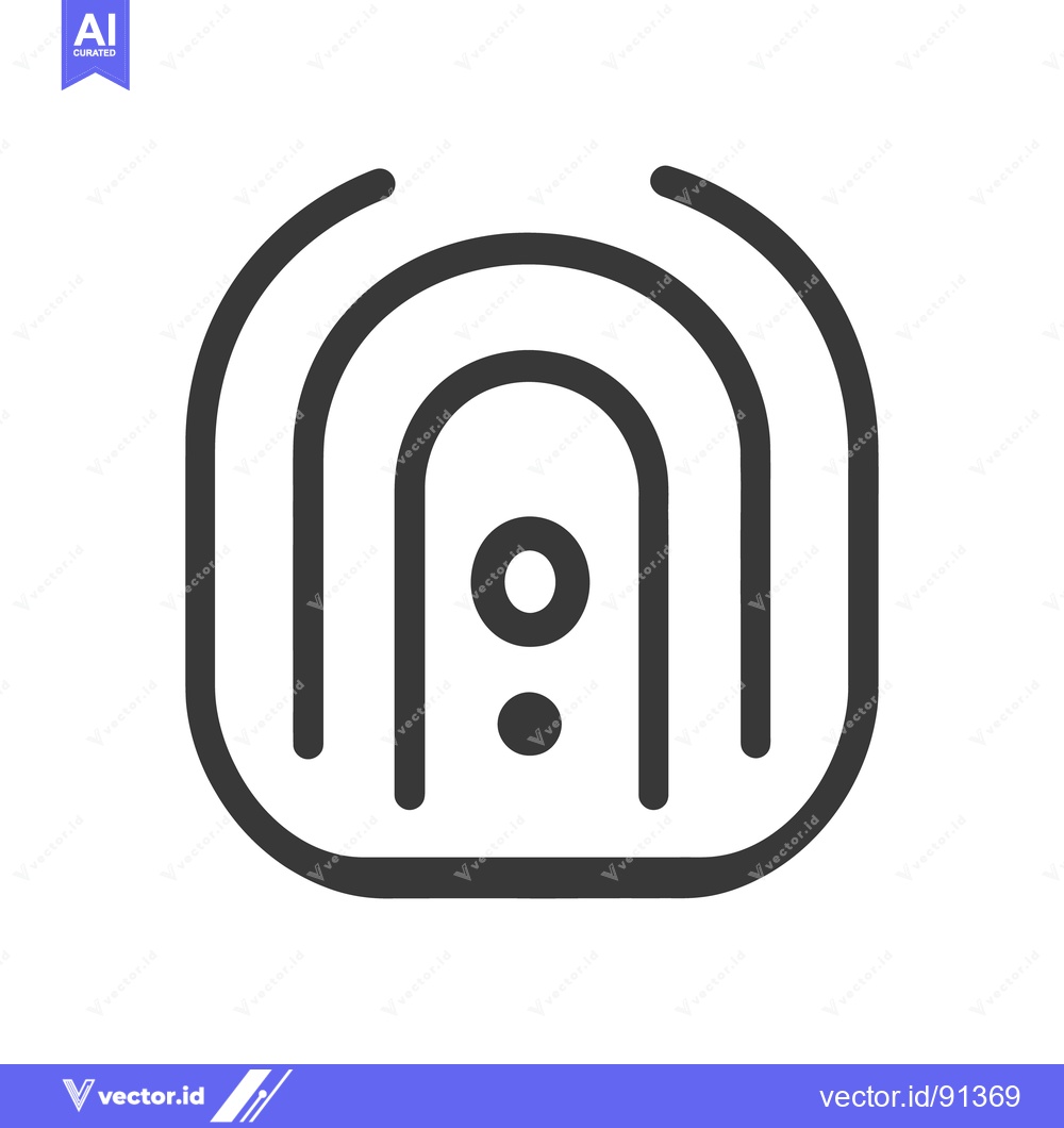 Premium Vector of An abstract illustration showing concentric arches and two dots