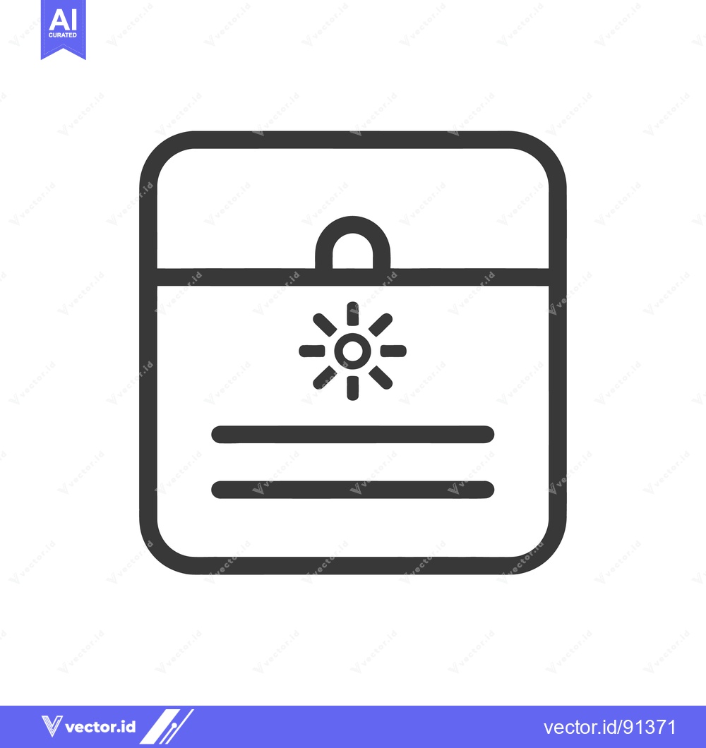 Premium Vector of The Illustration Represents a Simple Refrigerator with Internal Featur