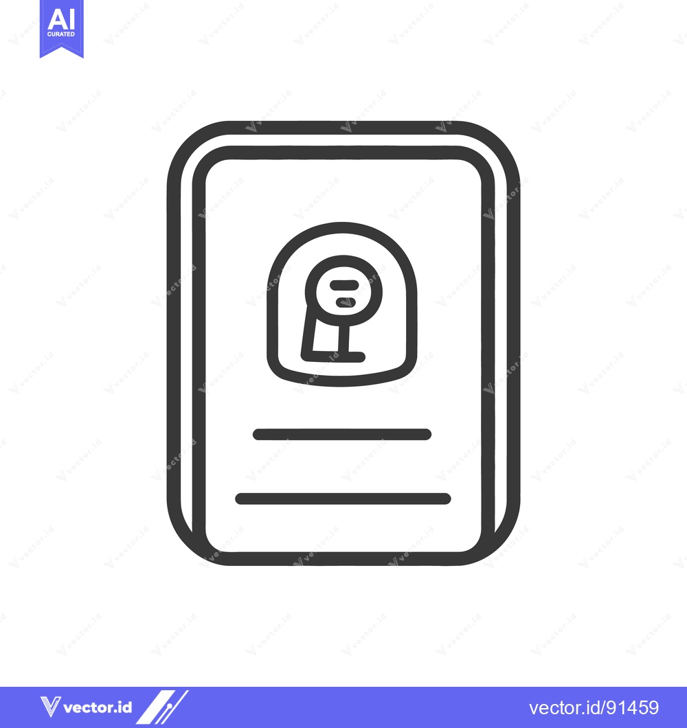Premium Vector dari A simple graphic shows a person inside of a card