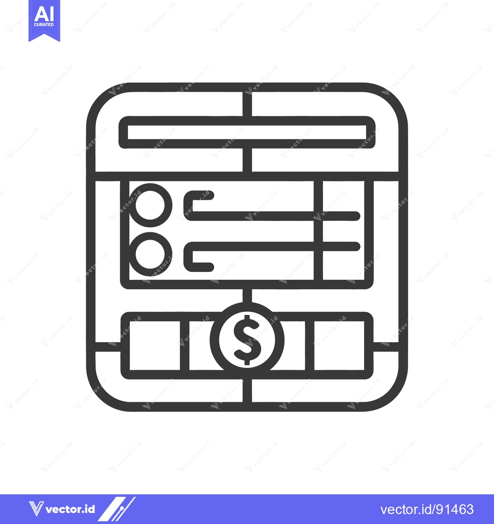 Premium Vector of An abstract graphic illustration of a financial calculation device or
