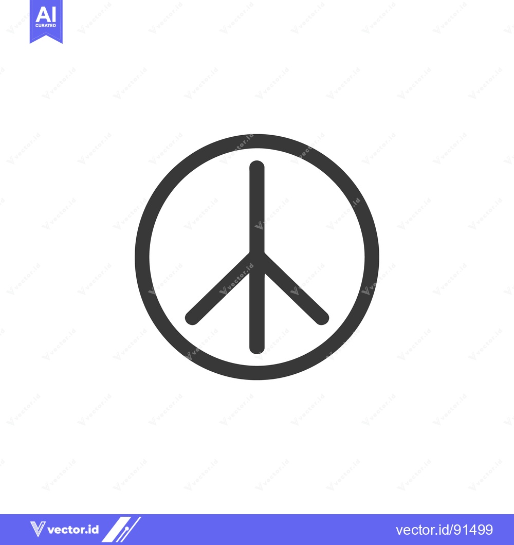 Premium Vector dari A simple graphic design symbol represents the concept of peace