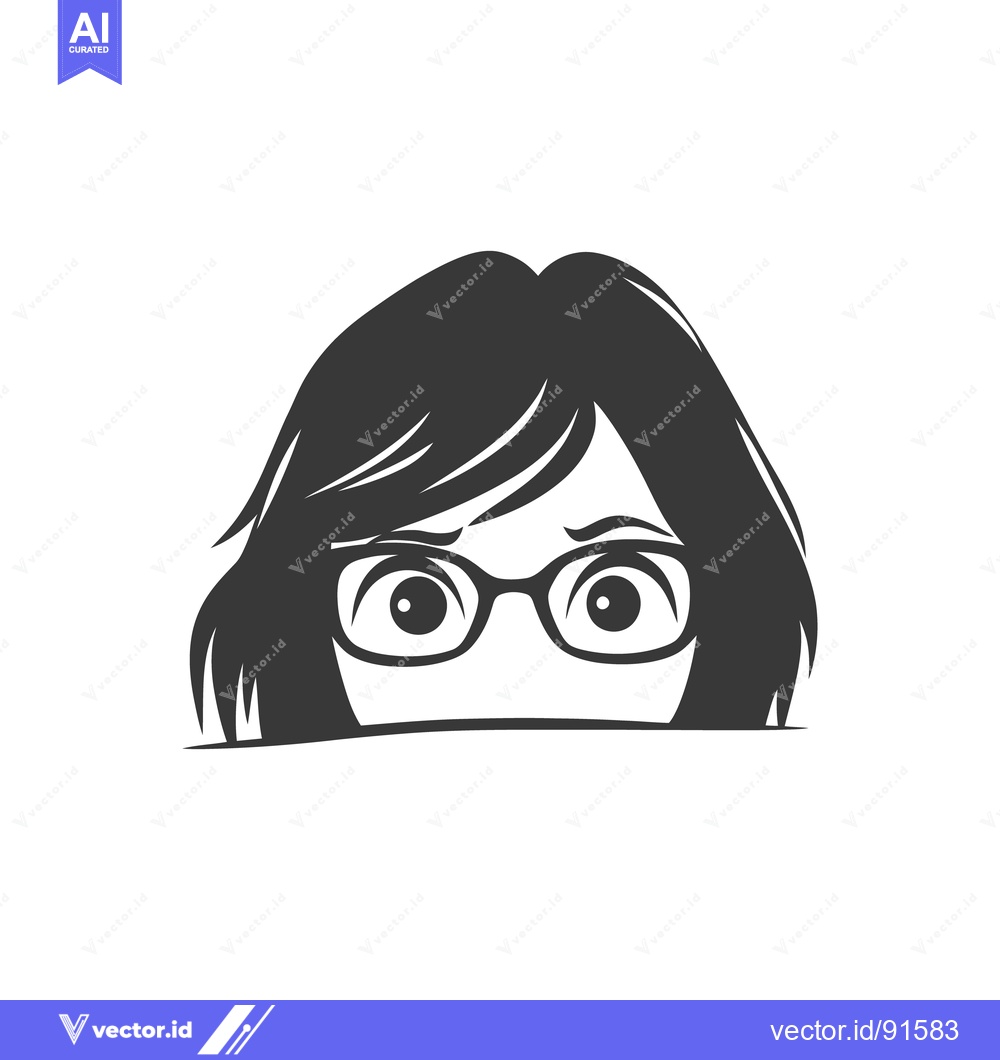 Premium Vector of A curious person peeking from behind an unseen barrier