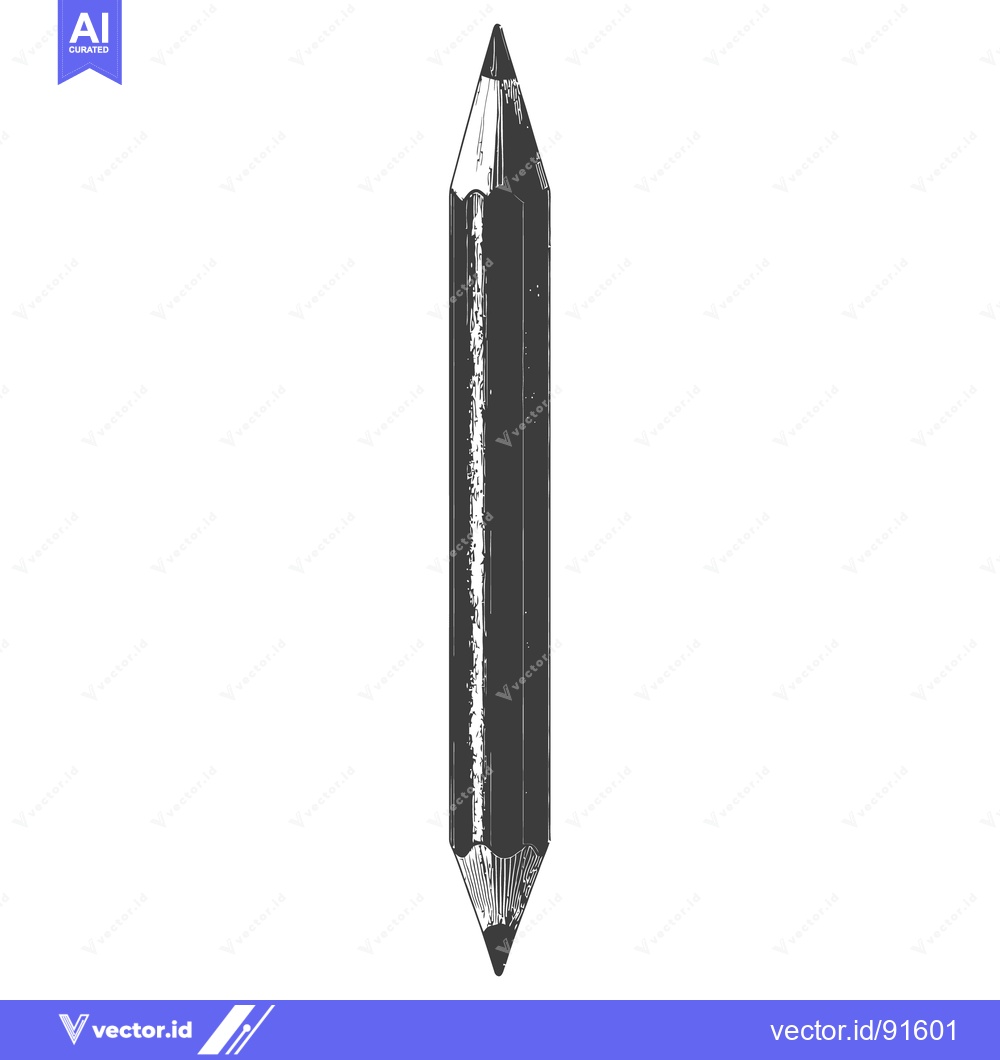 Premium Vector dari A single centered illustration shows two pencil tips facing each other