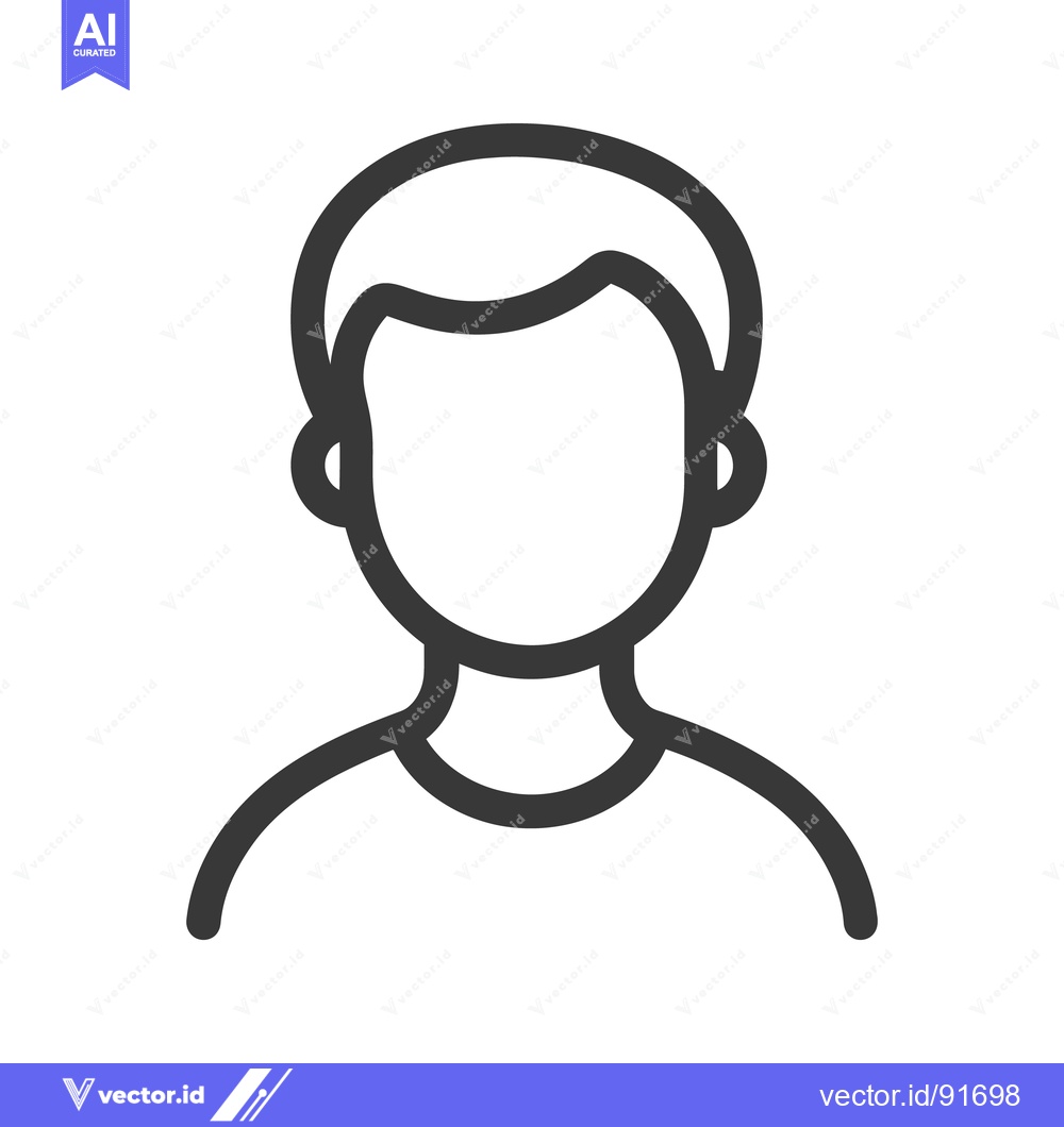 Premium Vector dari Simple Line Drawing Depicting the Outline of a Person