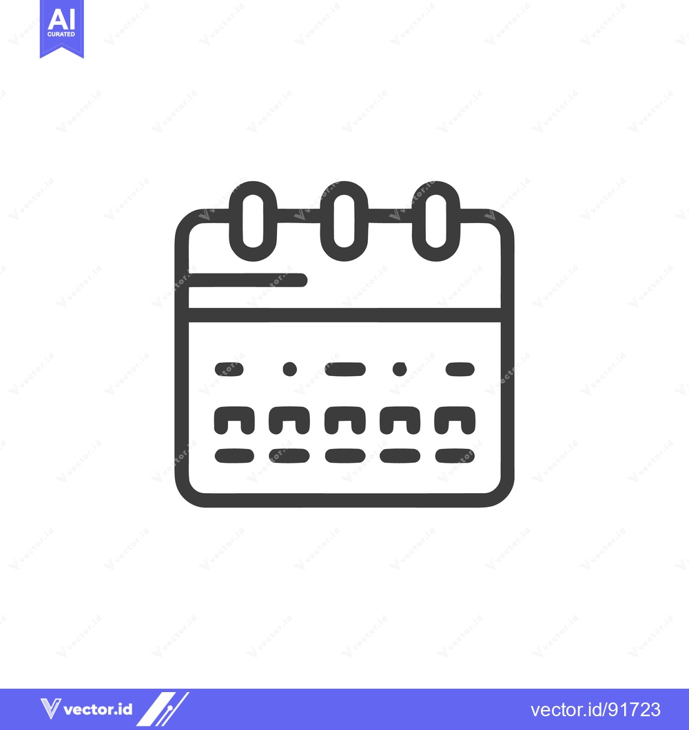 Premium Vector of Minimalist Calendar Icon: Schedule, Date, and Appointment Reminder
