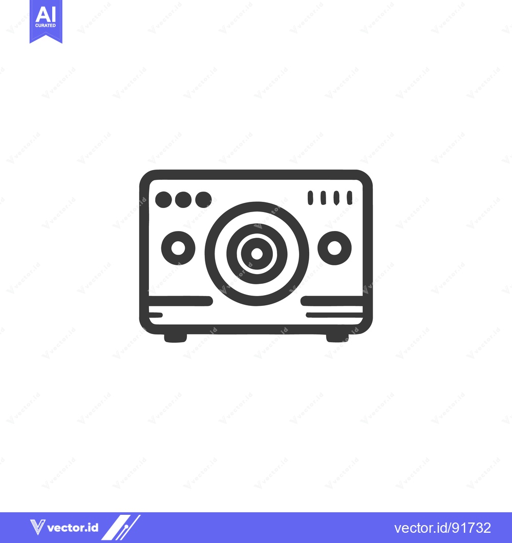 Premium Vector dari Retro Speaker Icon: Minimalist Design with Concentric Circles and Roun