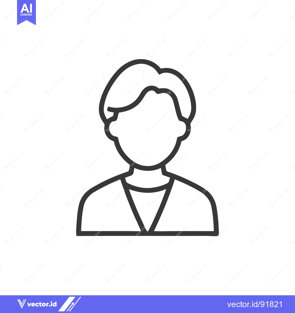 Premium Vector dari Faceless Person Outline Icon: Minimalist Avatar Design