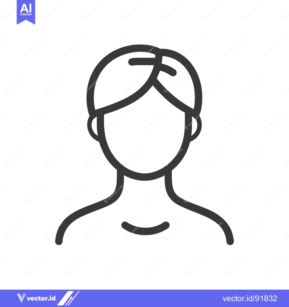 Premium Vector of A simple black and white line drawing of a person
