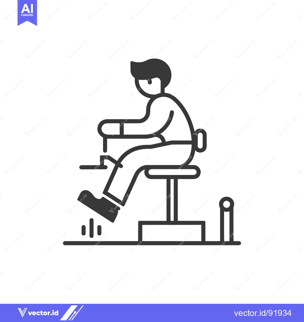Premium Vector dari Person Sitting on a Chair with Legs Extended