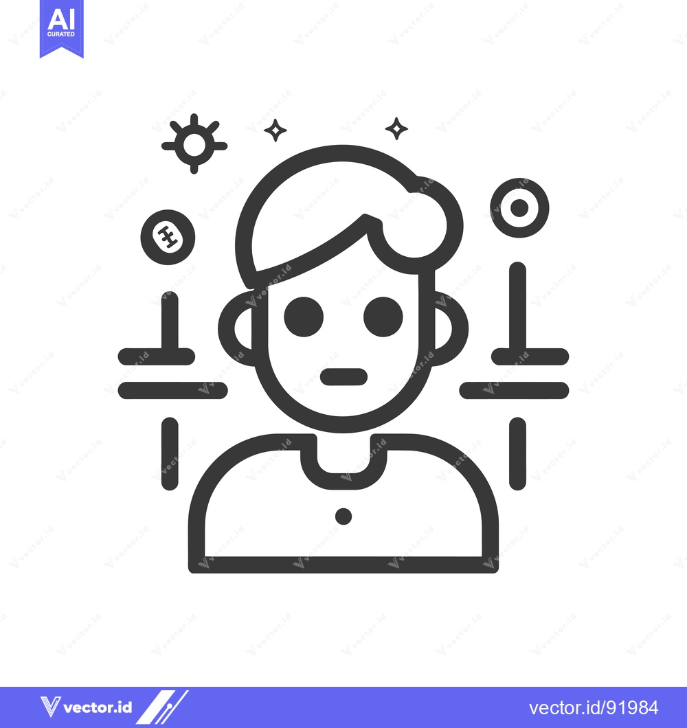 Premium Vector of Person with multiple settings around them