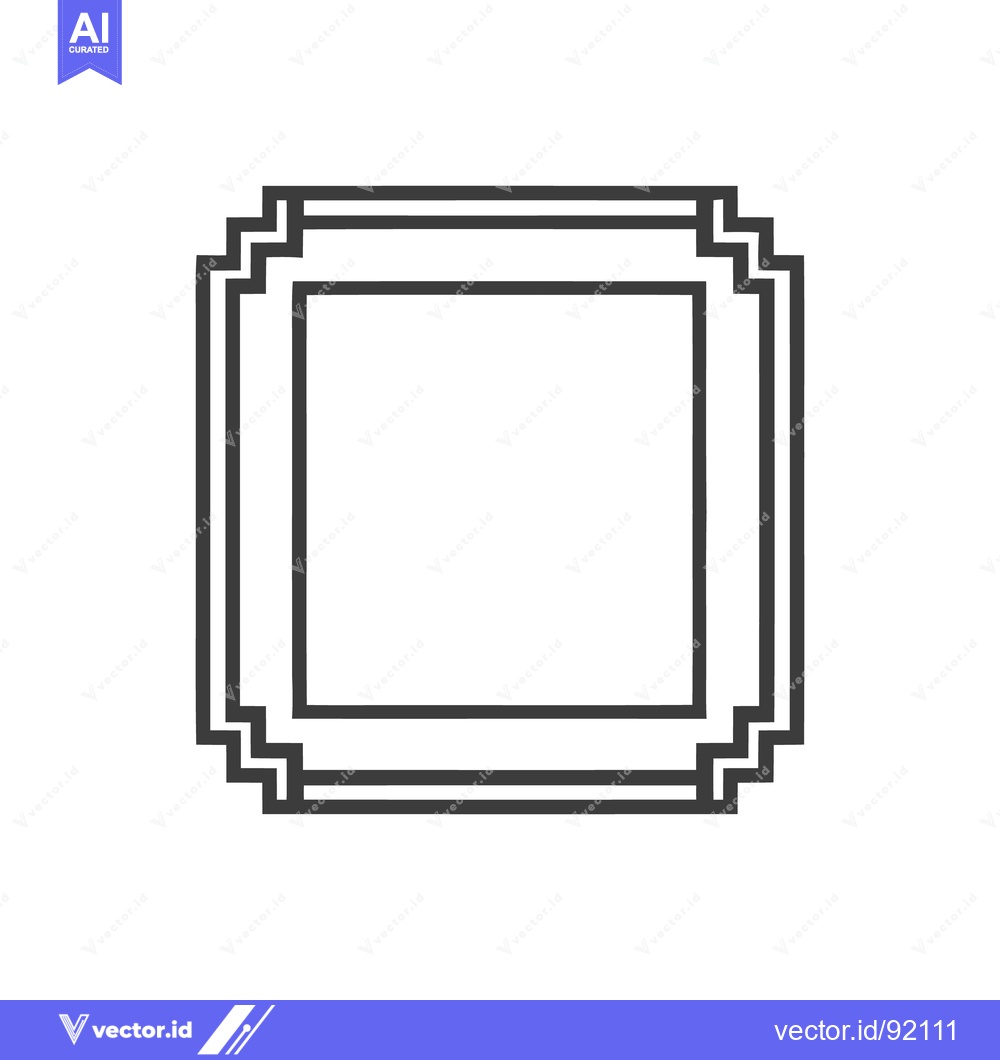 Premium Vector dari Pixelated Square Frame: Retro Gaming Style Graphic Element